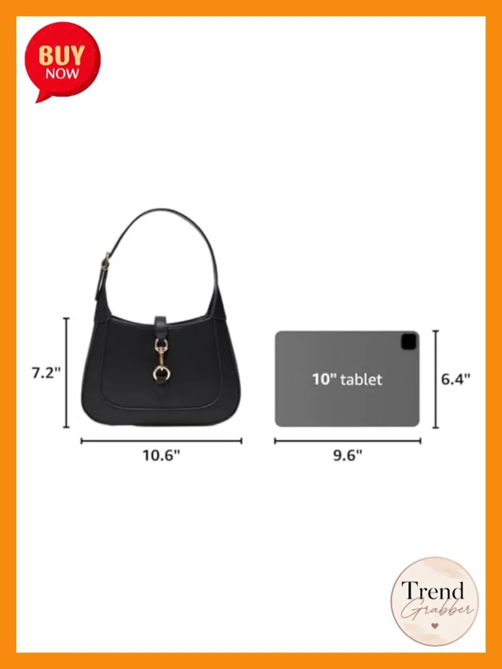 Small Top Handle Hobo Bag - Vegan Leather Shoulder Crossbody